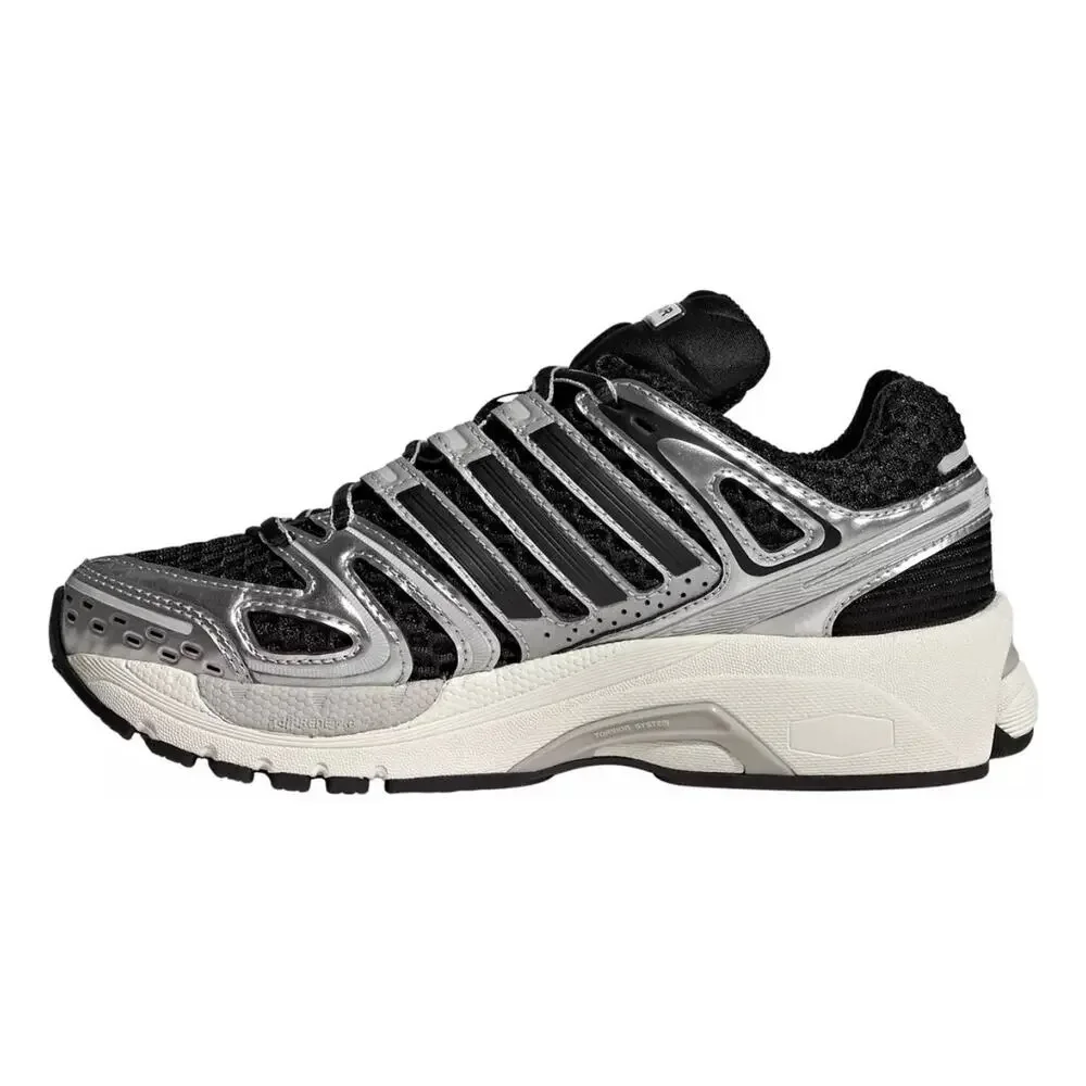 adidas Kids' AdiStar Control 5 Shoes black metallic silver grey KI8733 $110 ret
